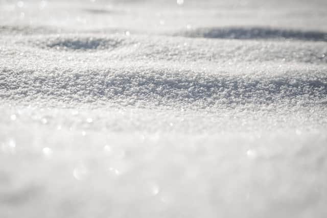 It is expected to snow this afternoon.