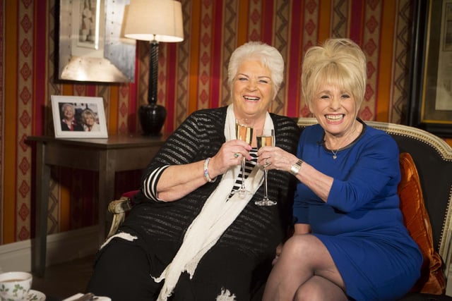 Old screen adversaries Barbara Windsor (right) and Pam St Clement as they look back on the good old days to celebrate the 30th anniversary of EastEnders.