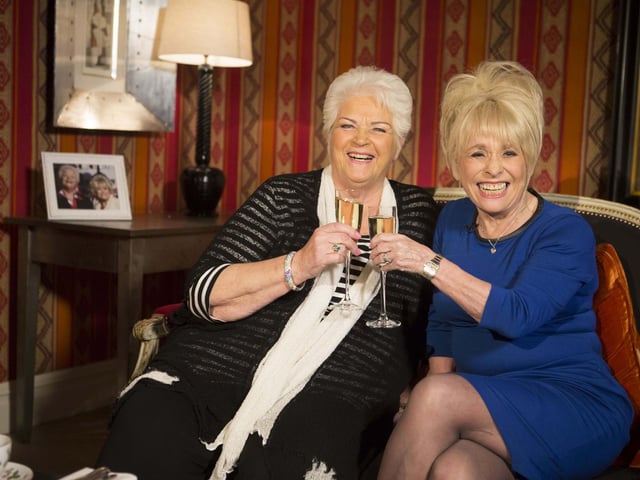 Old screen adversaries Barbara Windsor (right) and Pam St Clement as they look back on the good old days to celebrate the 30th anniversary of EastEnders.