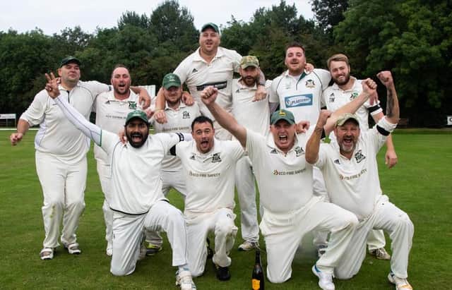 Joy for Clipstone after victory confirms the Bassetlaw Cricket League Championship title. Pics by Andy Sumner.