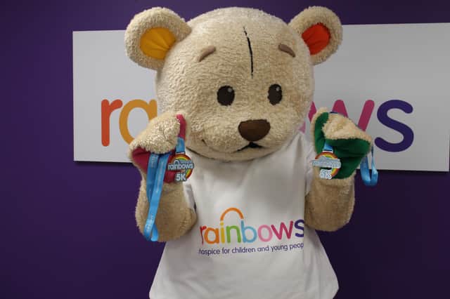 Rainbows mascot Bow Bear is supporting the virtual 5k.