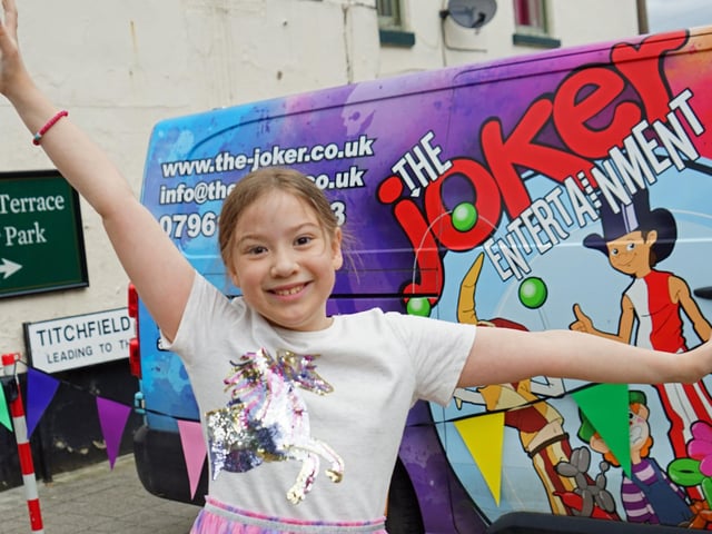 Ivy Hall was all smiles at the free wellbeing roadshow in Hucknall.
