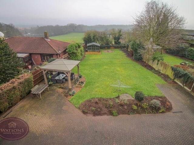 The far-reaching countryside views from the second floor of the £750,000 property in Kimberley.