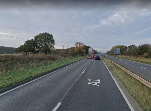 All lanes on the A1 are now open. Credit: Google