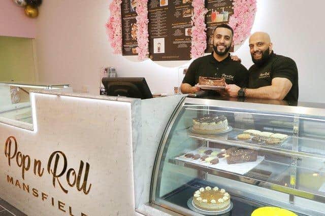 Mohsin Hussain and Ali Rashid who opened their new dessert diner in Mansfield earlier this month.