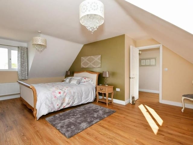Moving on to the first floor of the £600,000 dormer bungalow, and here is the master bedroom.  Again, you have to be struck by the amount of space available.