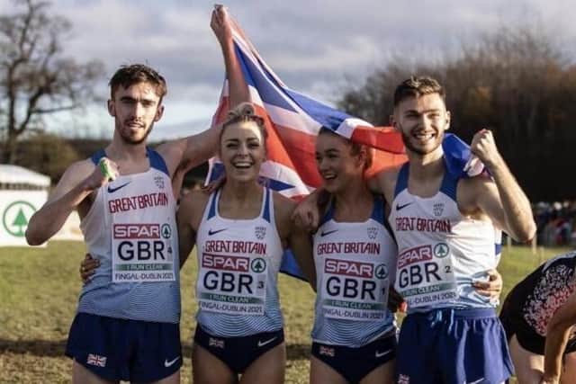 The fantastic four - Luke Duffy, right, with Ben West, Alexandra Bell, and Hannah Nutall.