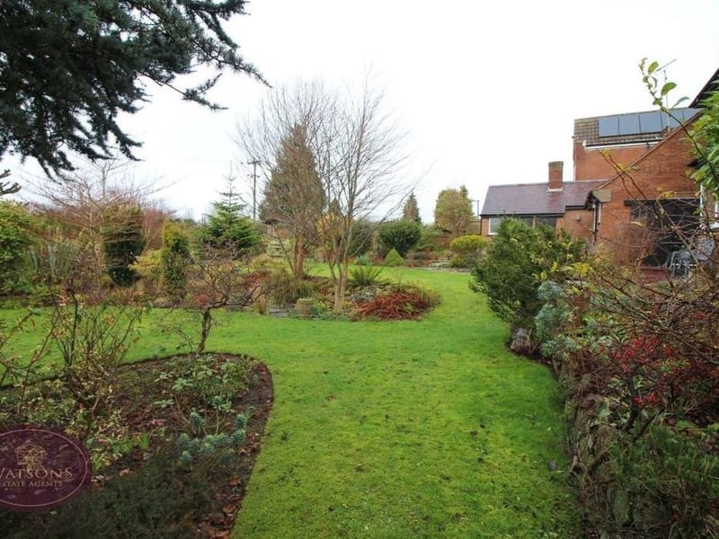 The expansive and excellent rear garden from a different angle. It really is a gardener's paradise