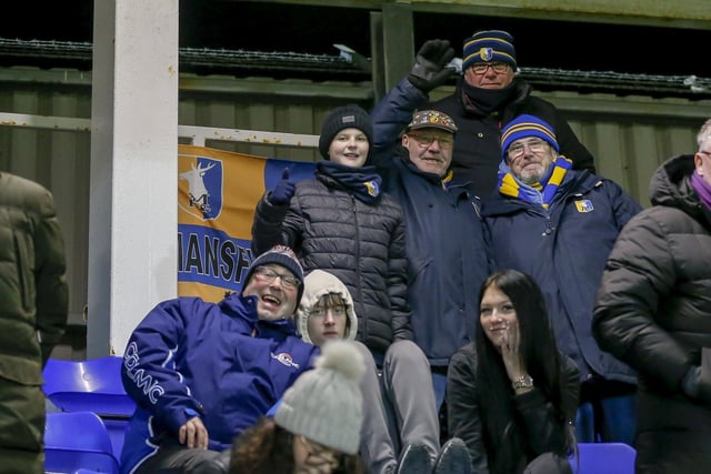 Stags fans at Hartlepool.