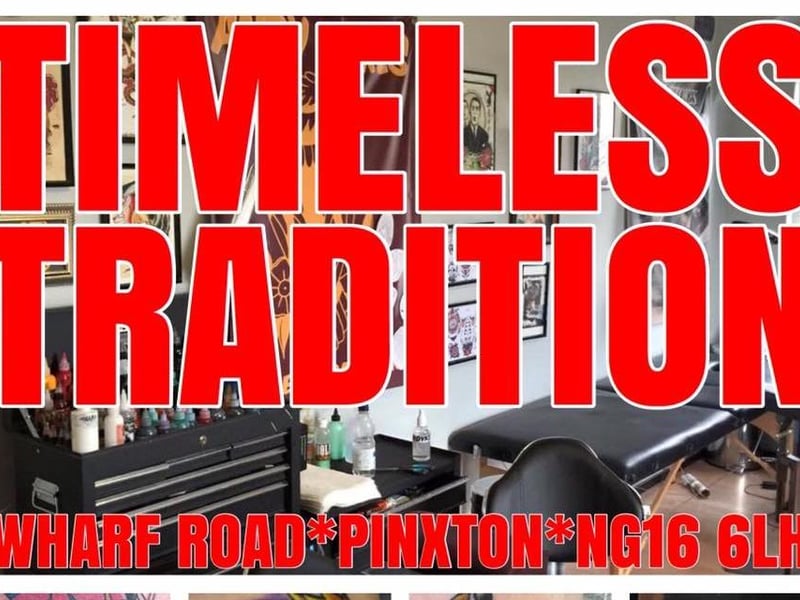 Timeless Tradition Tattoo, located at 81-85 Wharf Rd, Pinxton, Nottingham, has received over 20 reviews with a perfect 5-star rating on Google. For more details, visit: timelesstradition.co.uk