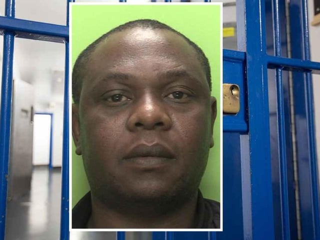 Kelvin Ndoro, 42, of Kings Street, Wellingborough, Northamptonshire, pleaded guilty to sexual assault and was jailed for 15 months. He was also placed on the sex offenders’ register for 10 years. (Picture: Nottinghamshire Police.)