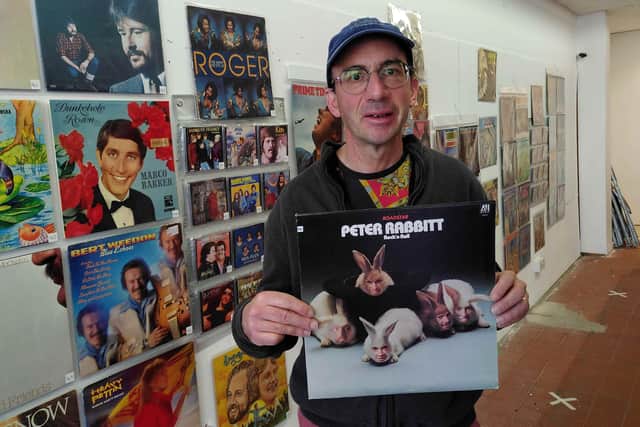Steve Goldman with the album Peter Rabbitt- the first in his collection