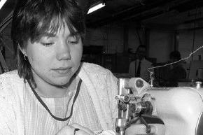 1985 and Kirkby's Richard Roberts knitwear factory.