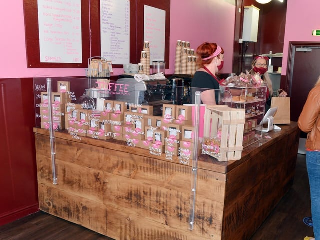 Toffee Hut on Regent Street has a 4.8 rating from over 50 reviews. One reviewer said, "Great food and service; dog-friendly, kind, and helpful."