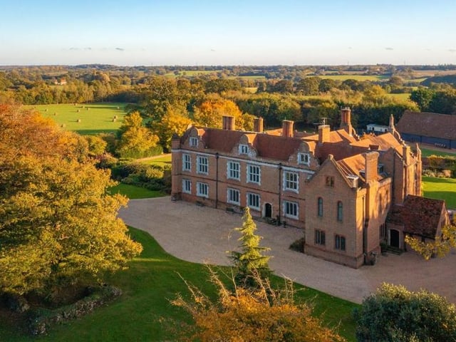 Stanstead Hall in Pebmarsh, Essex, dates back to the early 16th century, although first evidence of a structure on the land goes back to the 11th century. Set in 45 acres of beautiful gardens and paddocks, it boasts 13 bedrooms and is on the market for £6.5 million.