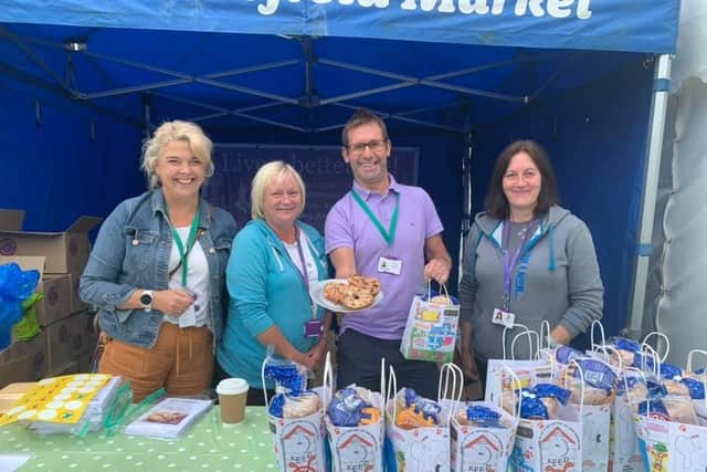Mansfield's executive mayor Andy Abrahams and friends at Wonderfest