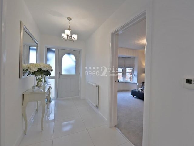 Welcome inside the £575,000 Jacksdale property via this sweet entrance hallway, which gives access access to all the ground-floor rooms.