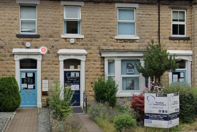 Mansfield Dental Practice, on Woodhouse Road, Mansfield, has a 5 out of 5 rating.