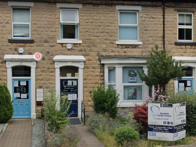 Mansfield Dental Practice, on Woodhouse Road, Mansfield, has a 5 out of 5 rating.