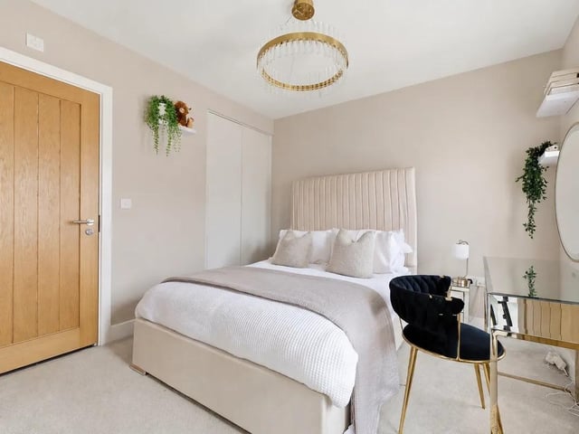 The property boasts ample bedroom space for a family or hosting guests