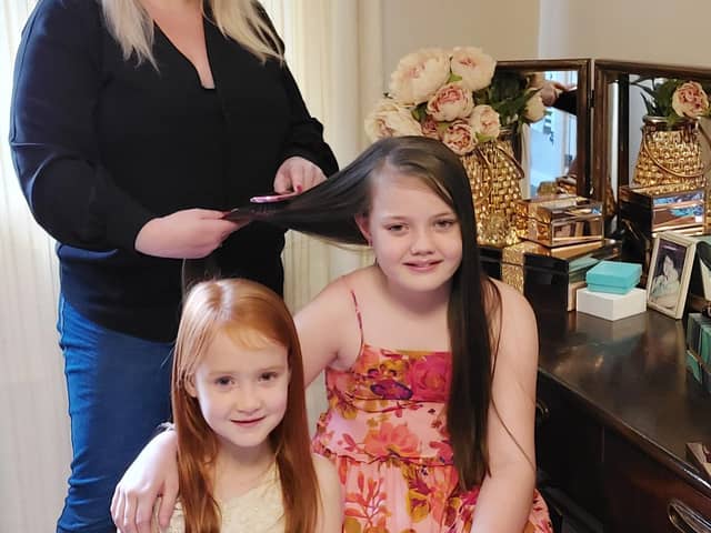 Mum Kelly Marsh with daughters Isabella and Emilia - Picture: Kelly Marsh