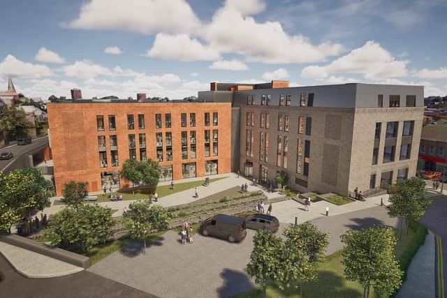 An artis's impression of the new Mansfield Connect building project site. Photo: Submitted