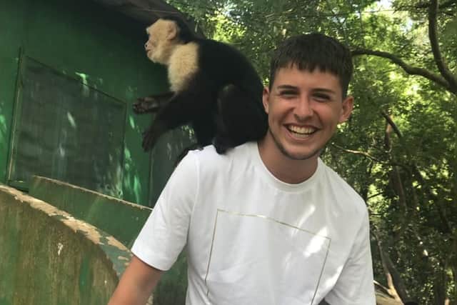 A photo of brother Danny on his many travels. Danny loved to travel and had visited 23 countries.