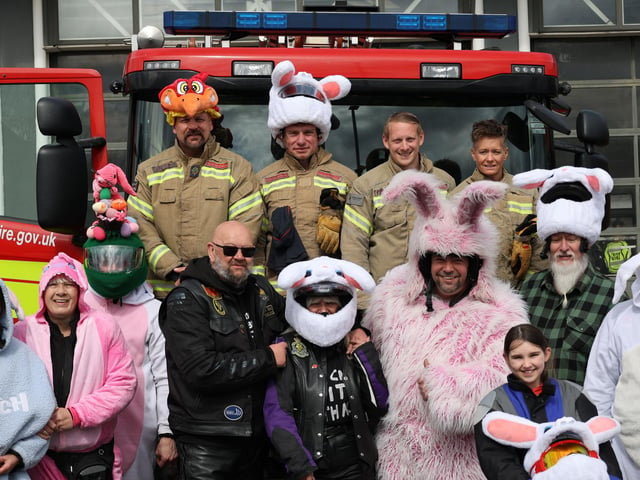 Mansfield Firefighters helped at the event with the many volunteers present.