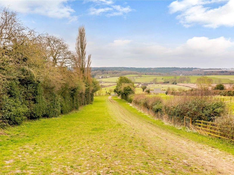 The property enjoys an elevated positon within a one-acre plot.