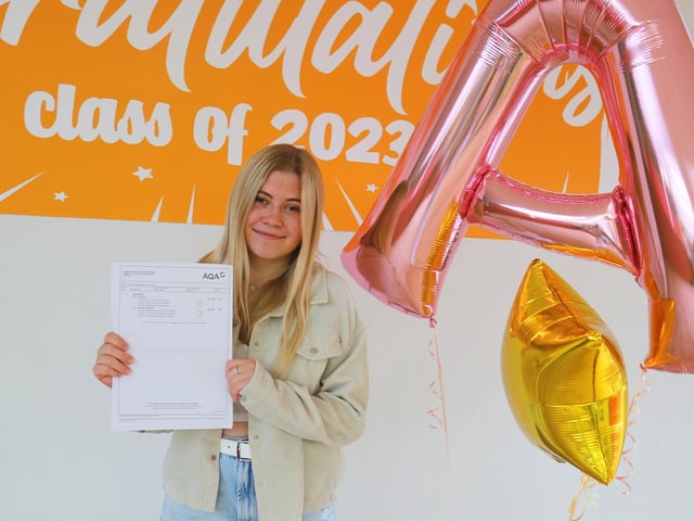Zoe Palermo's A star and two B grades have earned her a place at Bishop Grosseteste University in Lincoln.