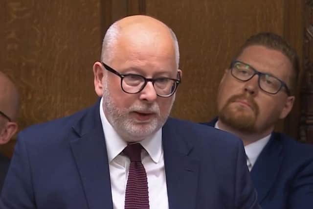 Steve Yemm MP representing Mansfield in the Houses of Commons
