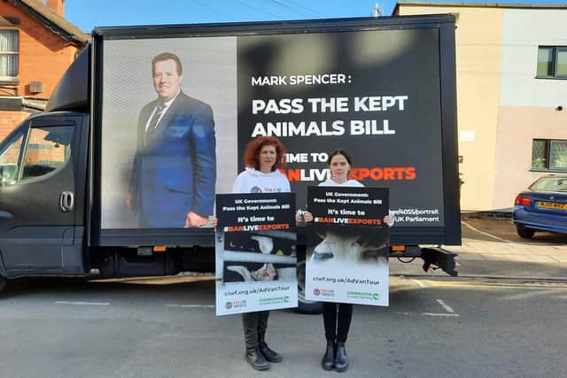 Farm animal welfare charity Compassion in World Farming went to the office of Mark Spencer MP