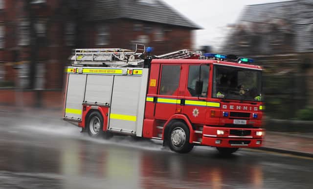Firefighters and paramedics rushed to Dundee Drive at around 9.30am on Friday






.