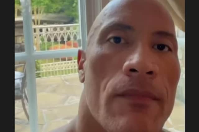 Dwayne 'The Rock' Johnson sent a personal message of support for Azaylia, saying 'Let's go champ!'. Photo: Instagram/Ashley Cain
