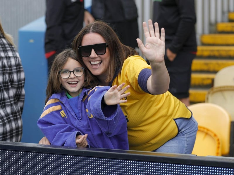 Mansfield Town fans before the 3-3 draw with Burton Albion.
