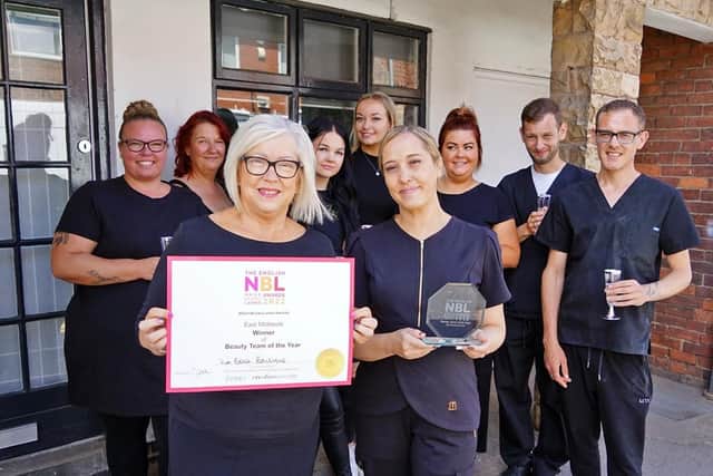 The 'La Bella Boutique' team are all smiles with their big win.