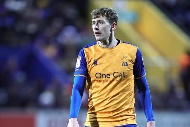 Elliott Hewitt of Mansfield Town