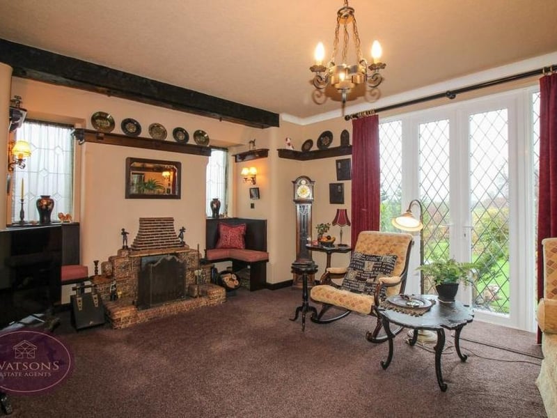 We start our tour of the interior of the Nottingham Road property in the spacious lounge. It smacks of traditional elegance, particularly with its traditional feature fireplace.