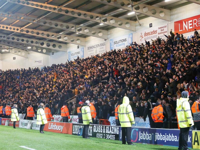 An army of over 3,300 Mansfield Town supporters were at the Keepmoat Stadium.