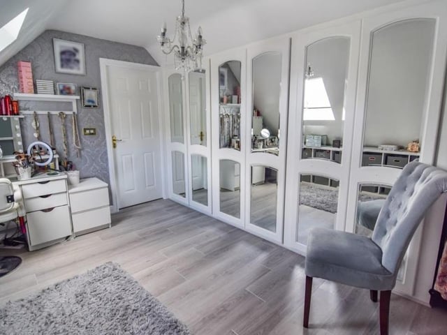 Another charming bedroom at the Mansfield house.
