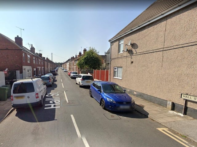 In March 2024, Hall Street saw four crimes reported that were categorised as violence and sexual offences.