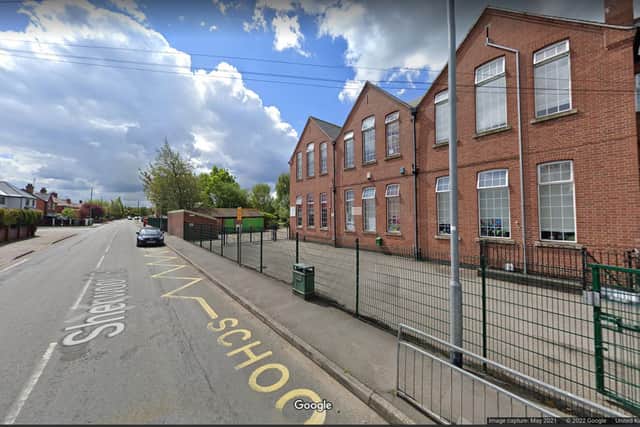 Sherwood Junior School where a zebra crossing is to be developed in February