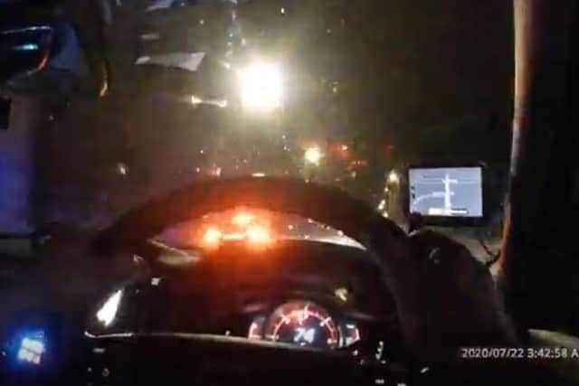 A screenshot of the footage.