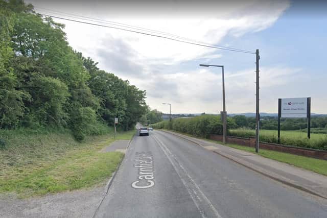 The crash happened on Carnfield Hill in South Normanton.