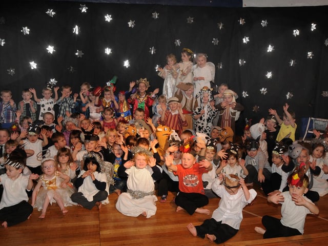Check out these cute festive Nativity pictures from 2011. Pictured Mansfield Ethel Wainwright Foundation Nativity