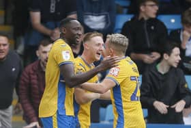 Goal machine Davis Keillor-Dunn nets in Saturday's draw at Gillingham - report inside. Photo by Chris & Jeanette Holloway/The Bigger Picture.media.