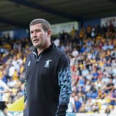 Ton up for Mansfield Town manager Nigel Clough. Photo by Chris Holloway/The Bigger Picture.media.