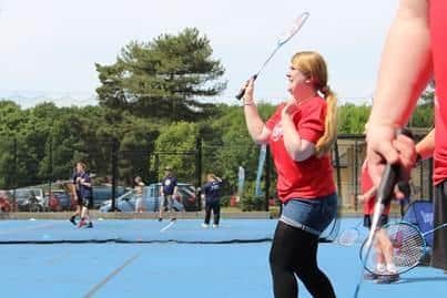 Students could have a go at badminton skills during the day.