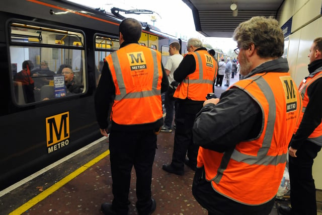 Metro Inspectors carrying out ticket inspection at Chichester Metro Station six years ago.