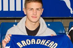 Jack Broadhead is pictured after signing for Worksop. The Mansfield-born defender began his career at Chesterfield, and was named as the club's Young Player of the Year in 2011/12.
